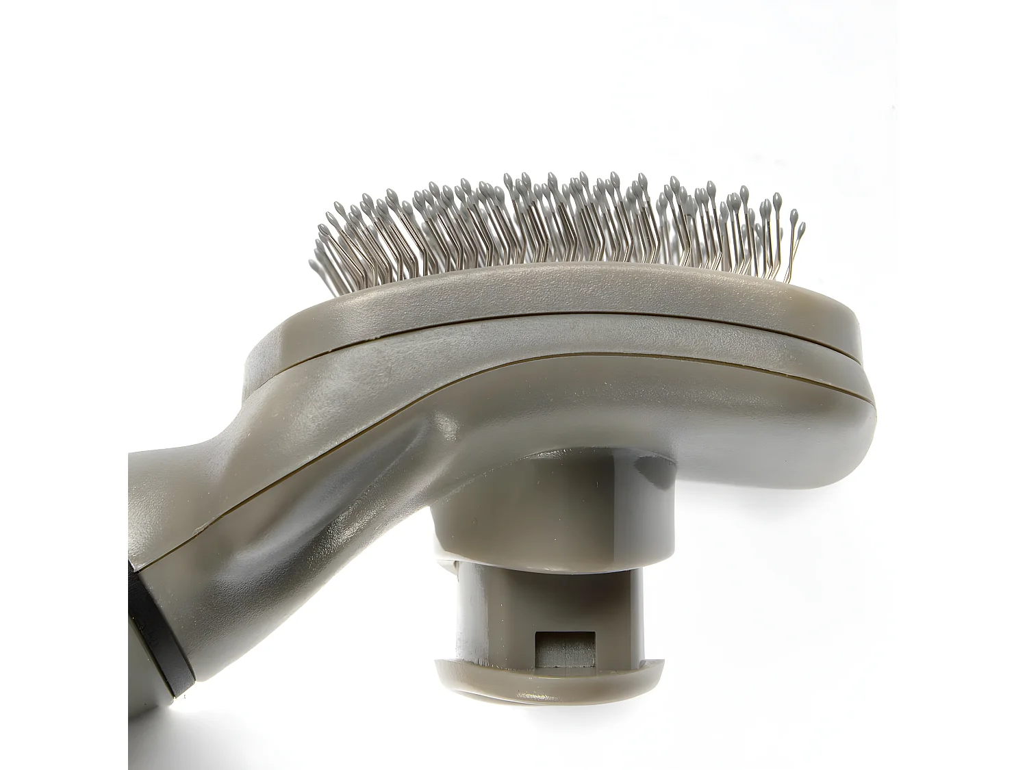 Brosse de Toilettage "Manche Ergonomique" 19cm Gris