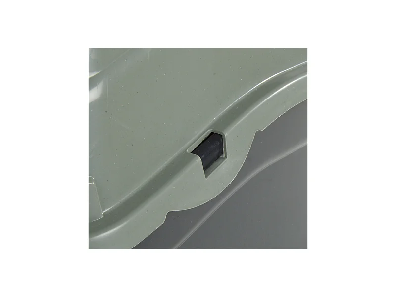 Litière pour Chat "Toilette" 57cm Vert & Anthracite