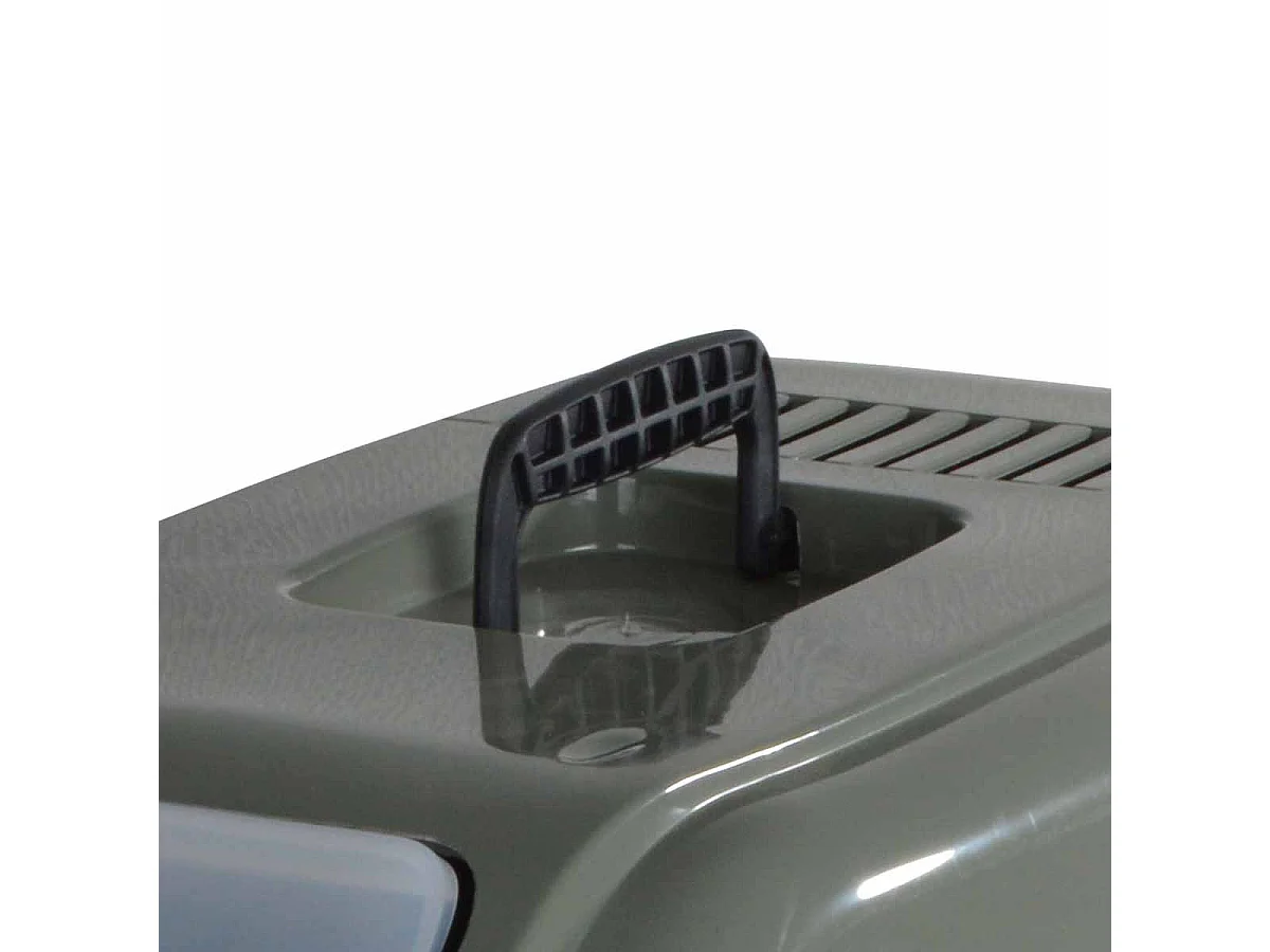 Litière pour Chat "Toilette" 57cm Vert & Anthracite