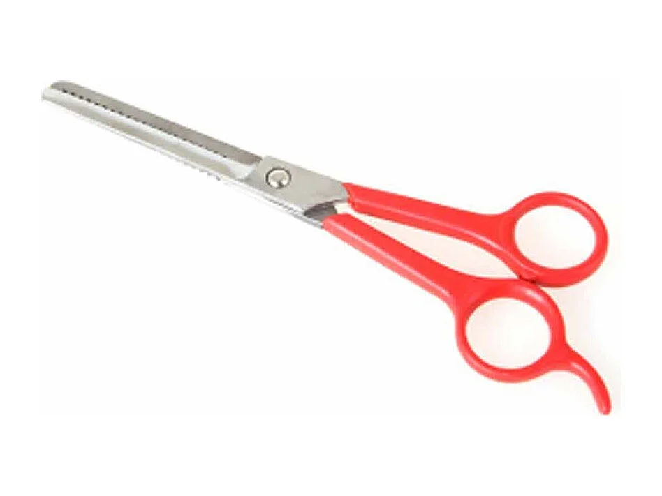Ciseaux de Toilettage "A Désépaissir" 15cm Rouge