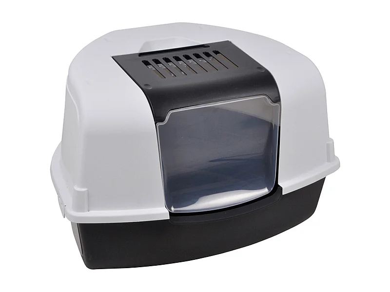 Litière pour Chat "Toilette" 58cm Anthracite