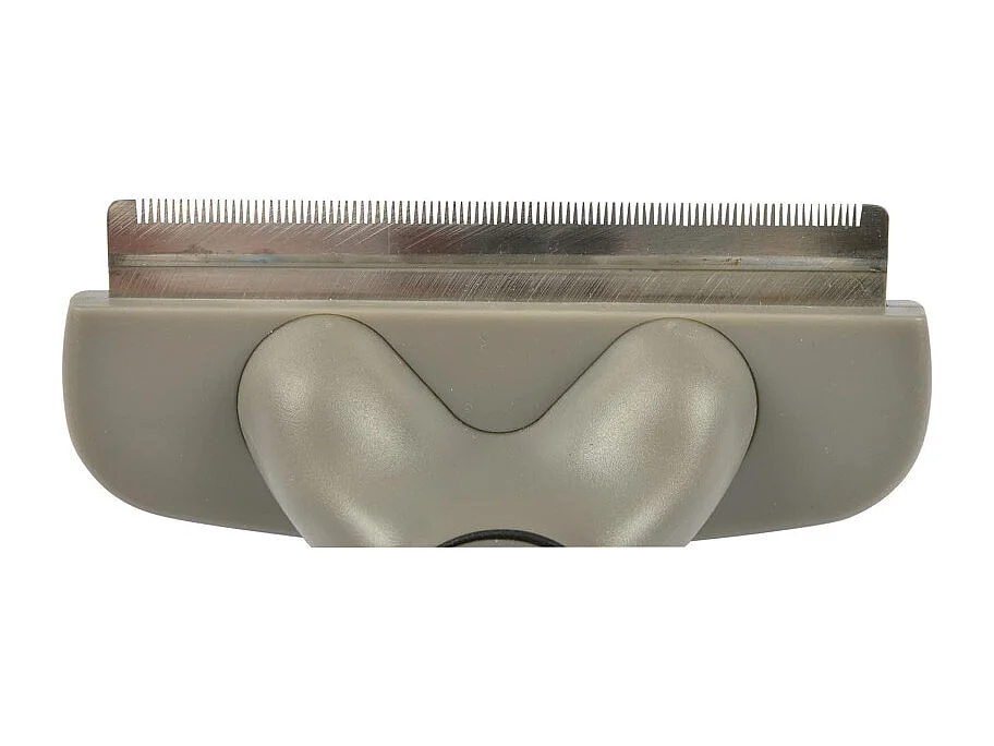 Brosse de Toilettage "Spéciale Sous Poils" 16cm Gris