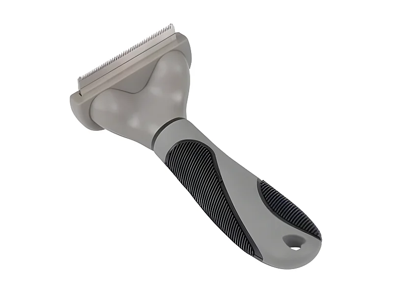 Brosse de Toilettage "Spéciale Sous Poils" 16cm Gris