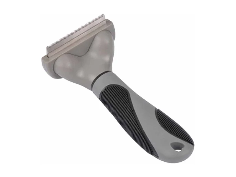 Brosse de Toilettage "Spéciale Sous Poils" 16cm Gris