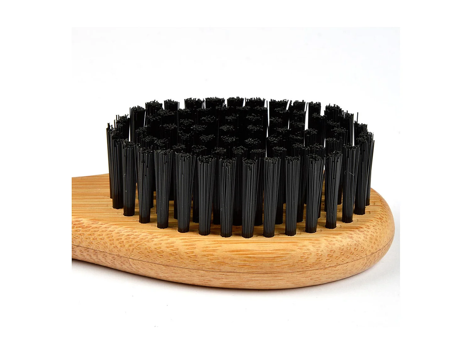 Brosse de Toilettage Bambou "Poils Doux" 22cm Naturel