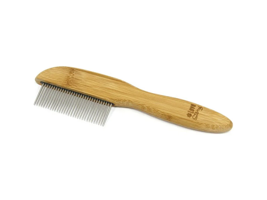 Peigne à Démêler Chien & Chat "Bambou" 21cm Naturel