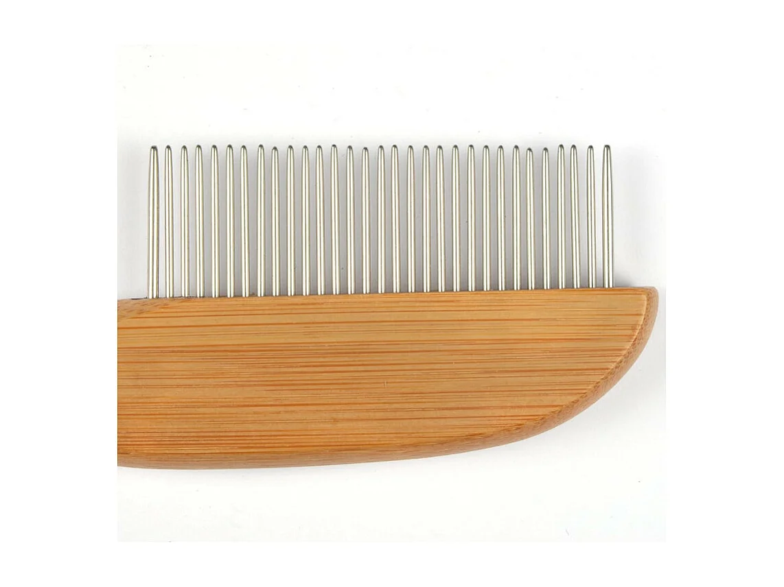 Peigne à Démêler Chien & Chat "Bambou" 21cm Naturel