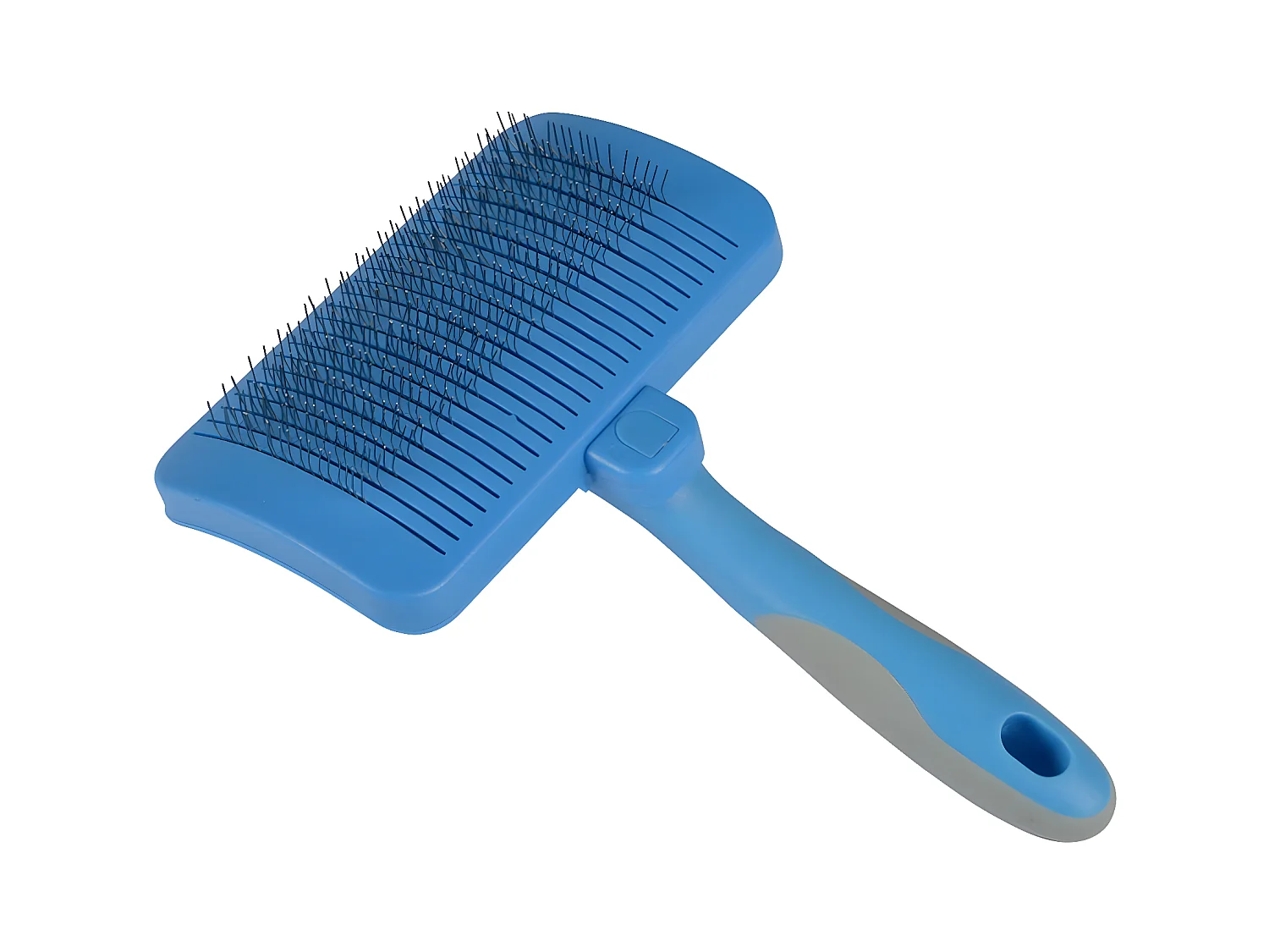 Brosse de Toilettage "Rétractable" 17cm Blanc