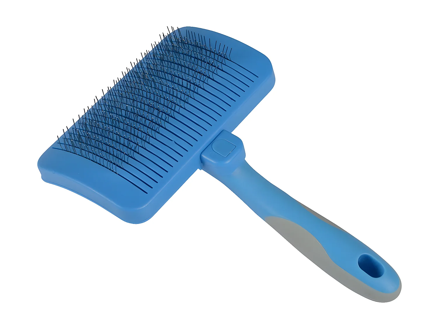 Brosse de Toilettage "Rétractable" 17cm Blanc