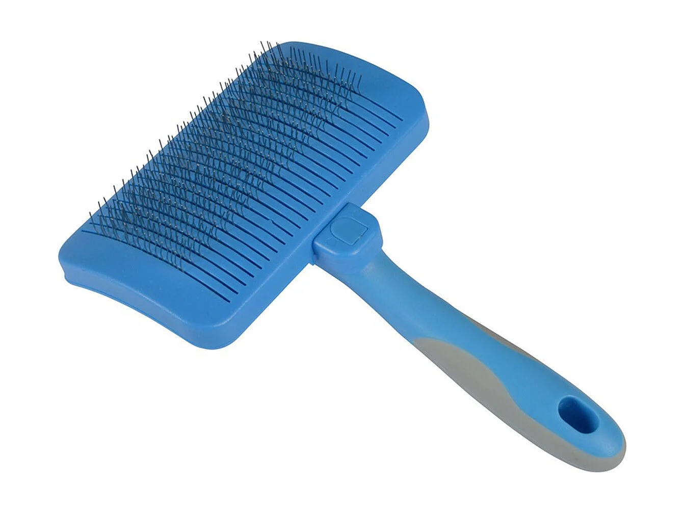 Brosse de Toilettage "Rétractable" 17cm Blanc