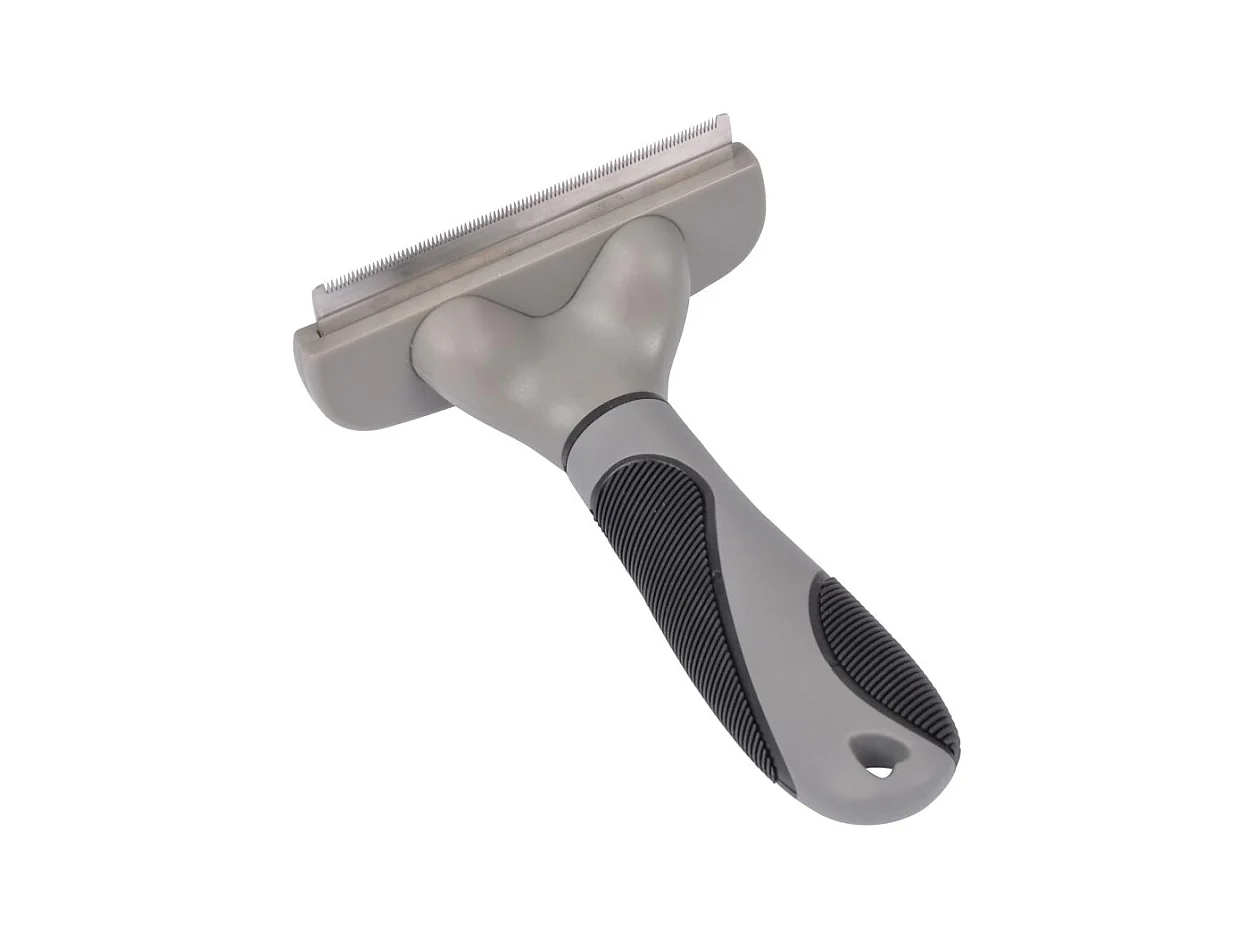 Brosse pour Chien & Chat "Sous Poils" 16cm Gris