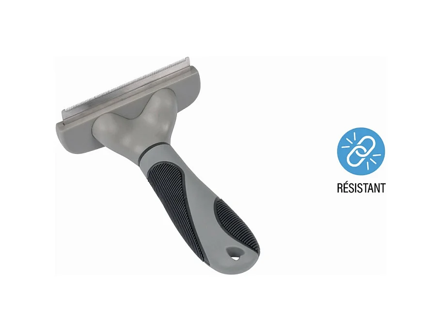 Brosse pour Chien & Chat "Sous Poils" 16cm Gris