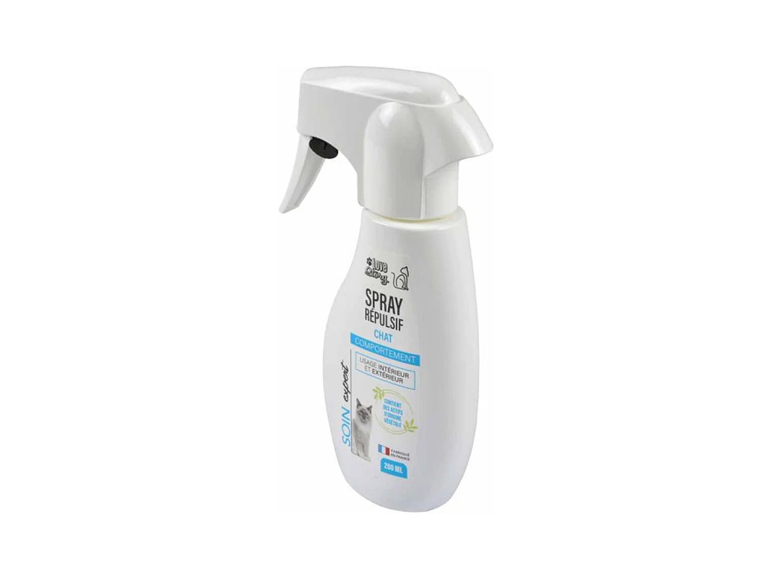 Spray Répulsif pour Chat "Soin Expert" 200ml Blanc