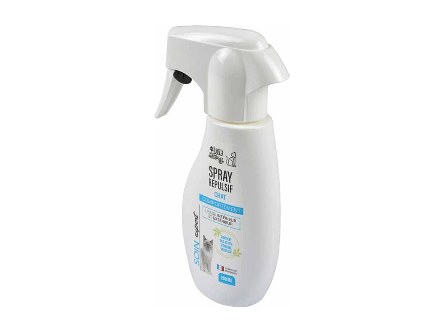 Spray Répulsif pour Chat "Soin Expert" 200ml Blanc