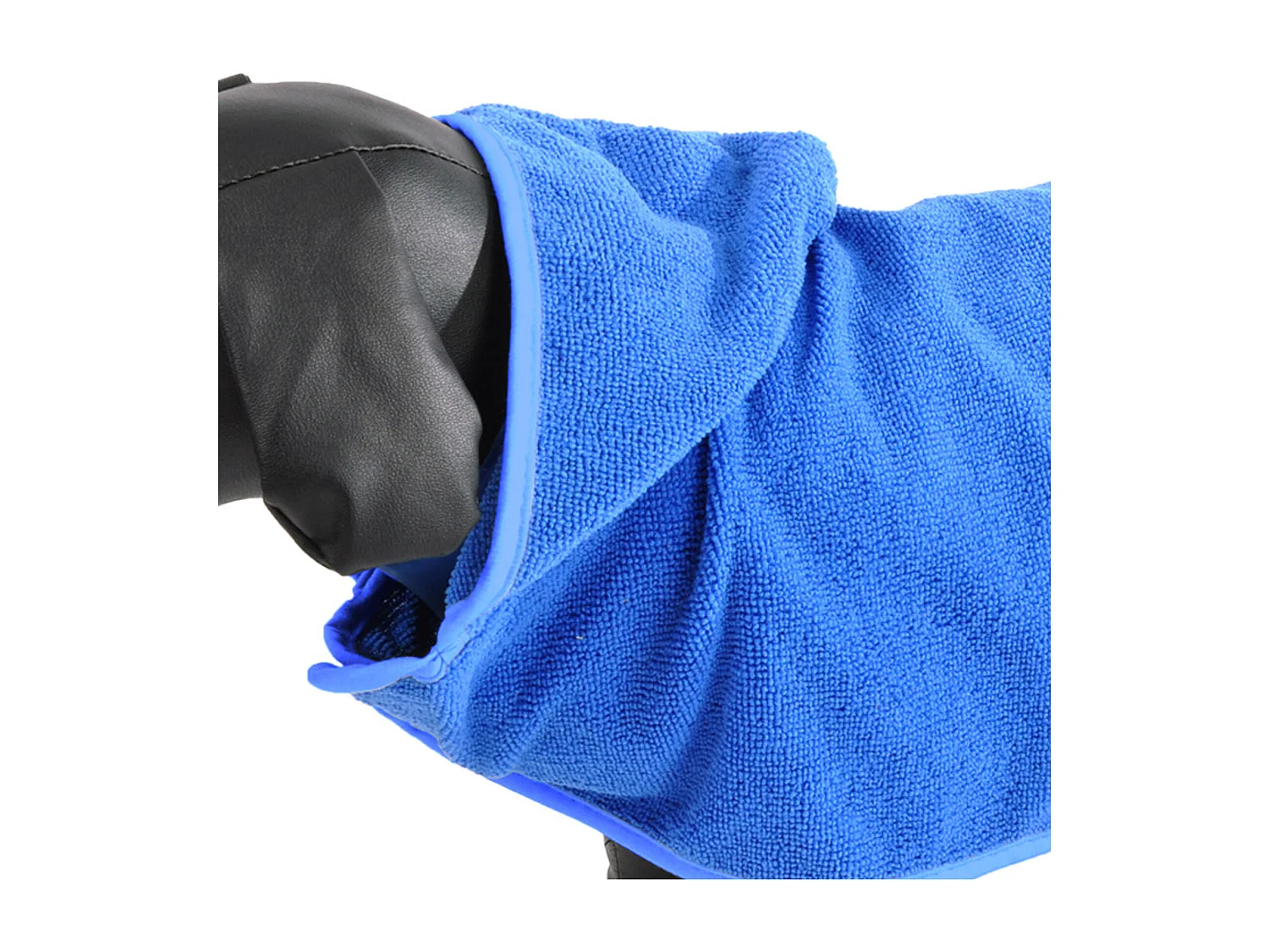 Peignoir de Bain pour Chien "Capuche" 55cm Bleu