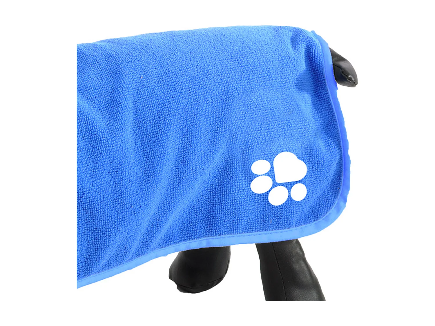 Peignoir de Bain pour Chien "Capuche" 55cm Bleu
