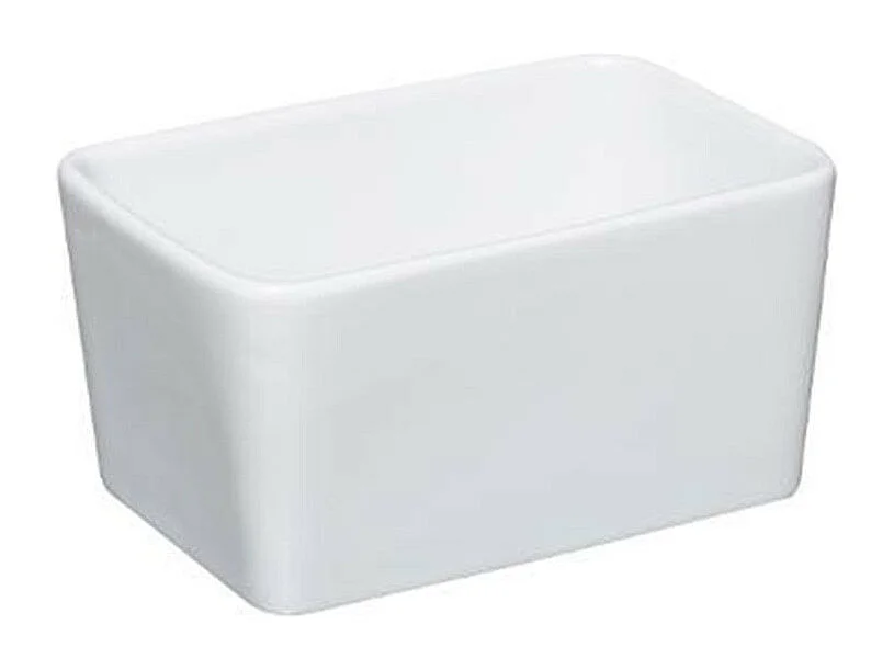 Beurrier & Couteau "Grès" 13cm Blanc