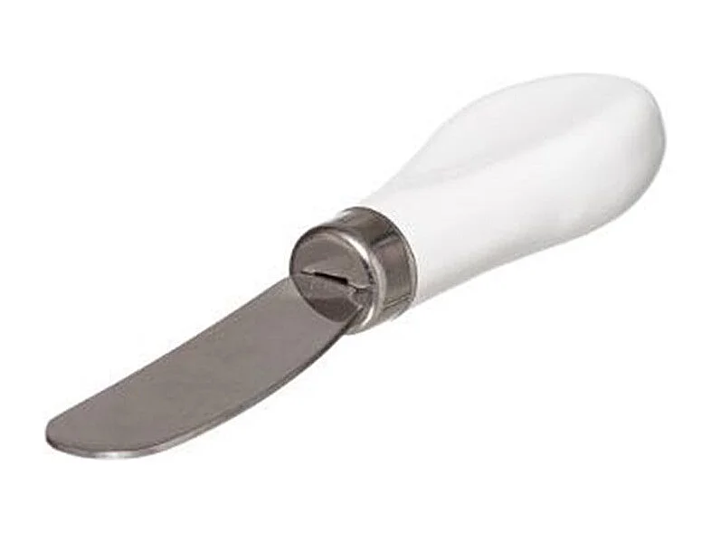 Beurrier & Couteau "Grès" 13cm Blanc