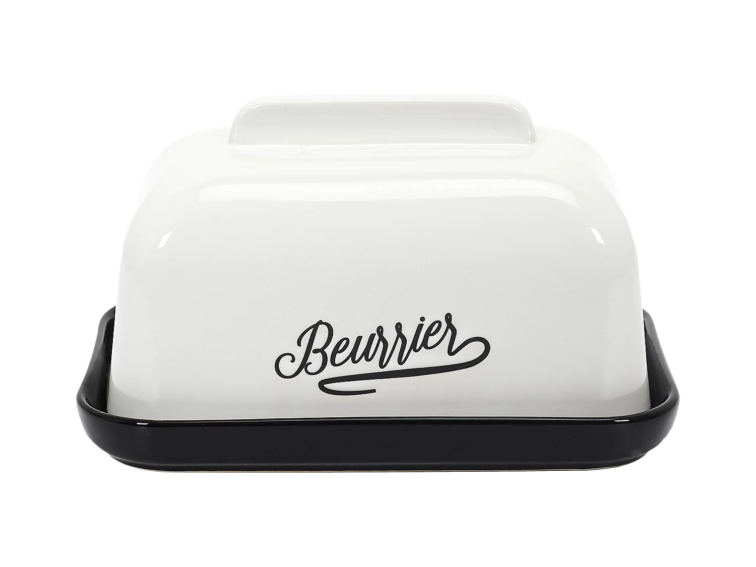 Beurrier Brooklyn 18cm Noir, Blanc