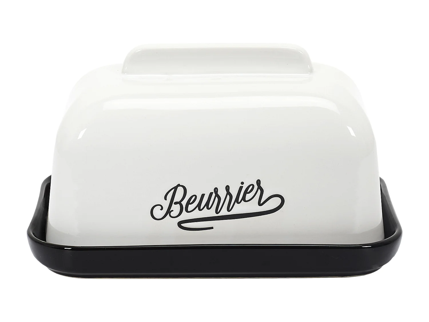 Beurrier Brooklyn 18cm Noir, Blanc