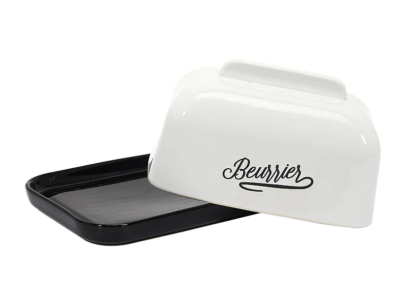 Beurrier Brooklyn 18cm Noir, Blanc
