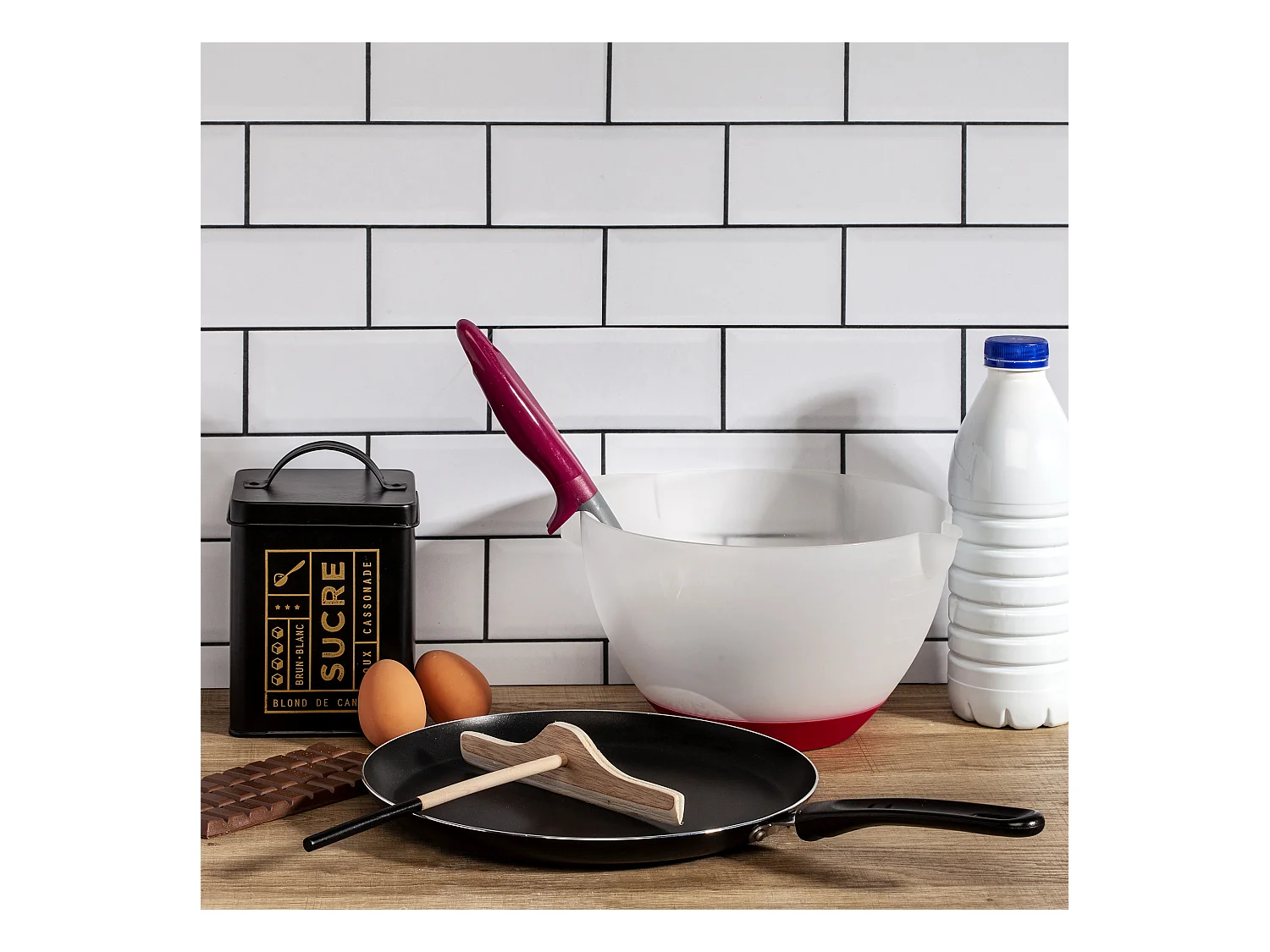 Crepiere Induction Noire 26cm Noir