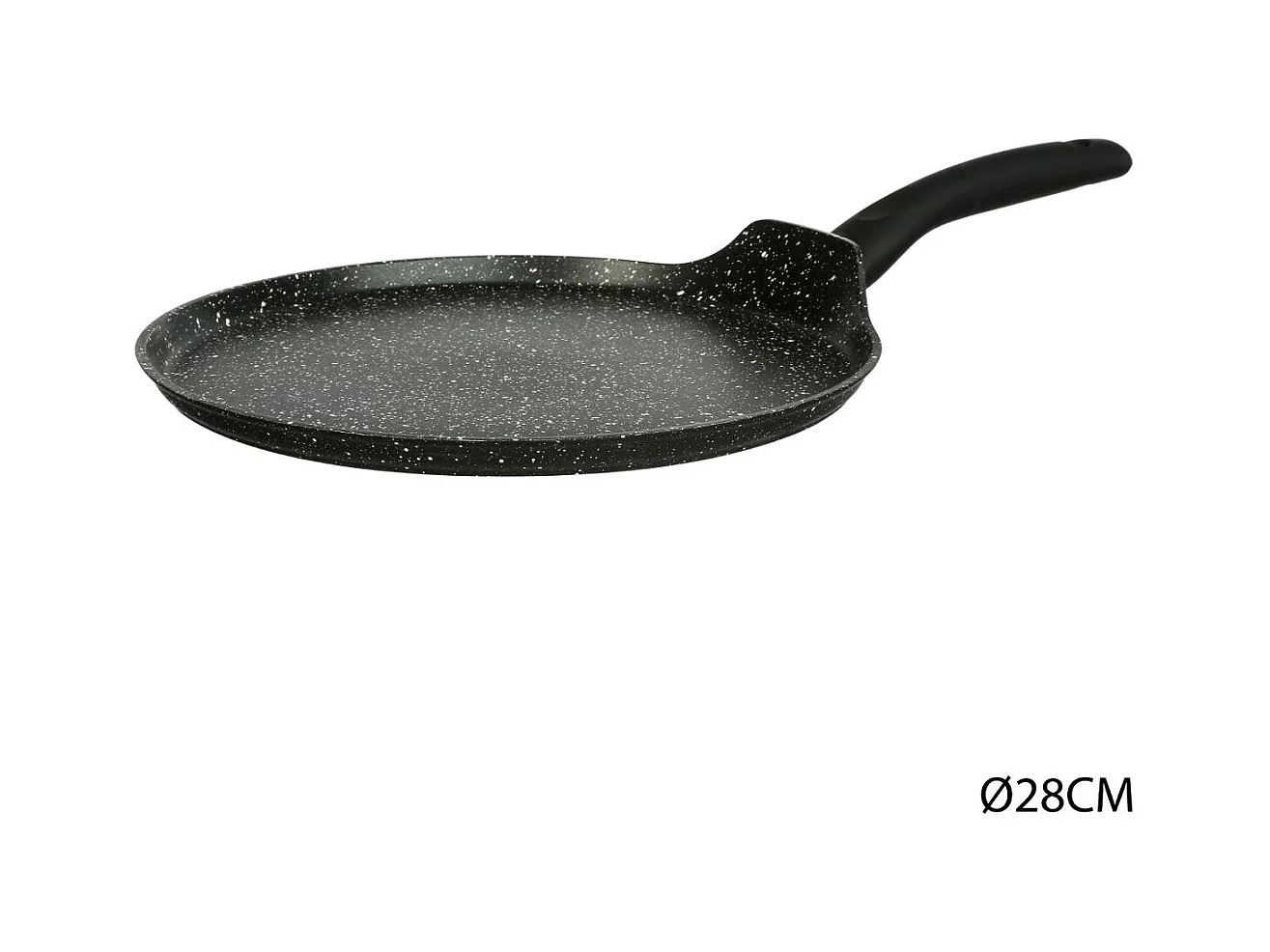 Crêpière en Aluminium "Pierre" 28cm Noir