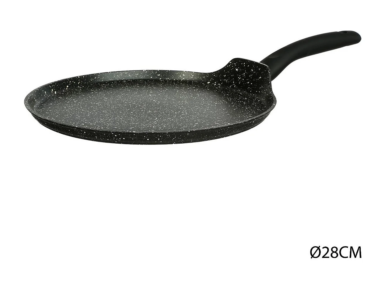 Crêpière en Aluminium "Pierre" 28cm Noir