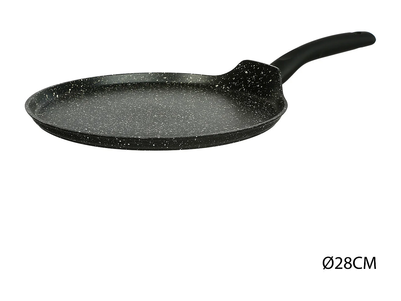 Crêpière en Aluminium "Pierre" 28cm Noir