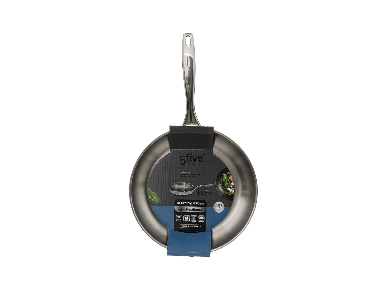 Poêle en Inox "Résilience" 28cm Argent