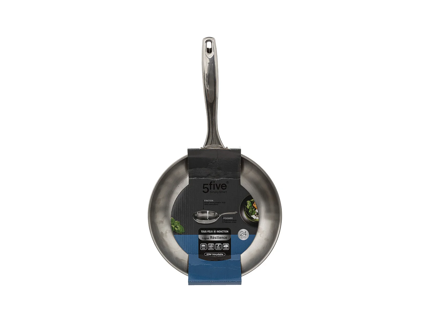 Poêle en Inox "Résilience" 24cm Argent