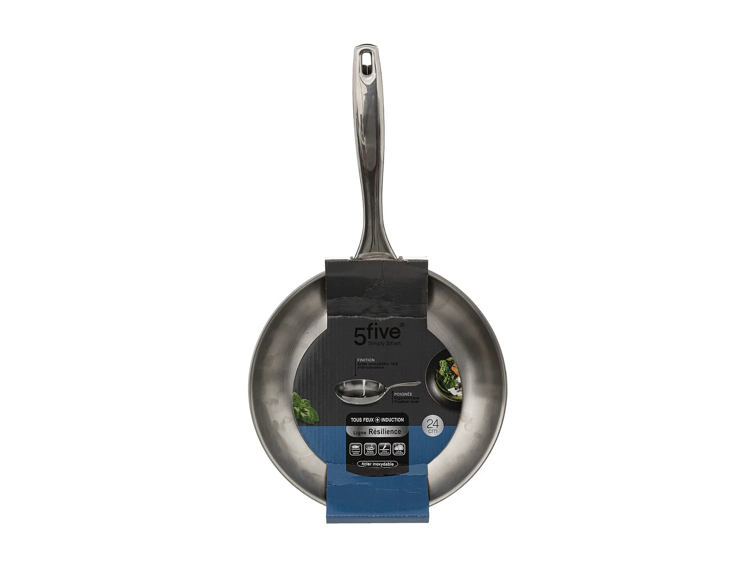 Poêle en Inox "Résilience" 24cm Argent