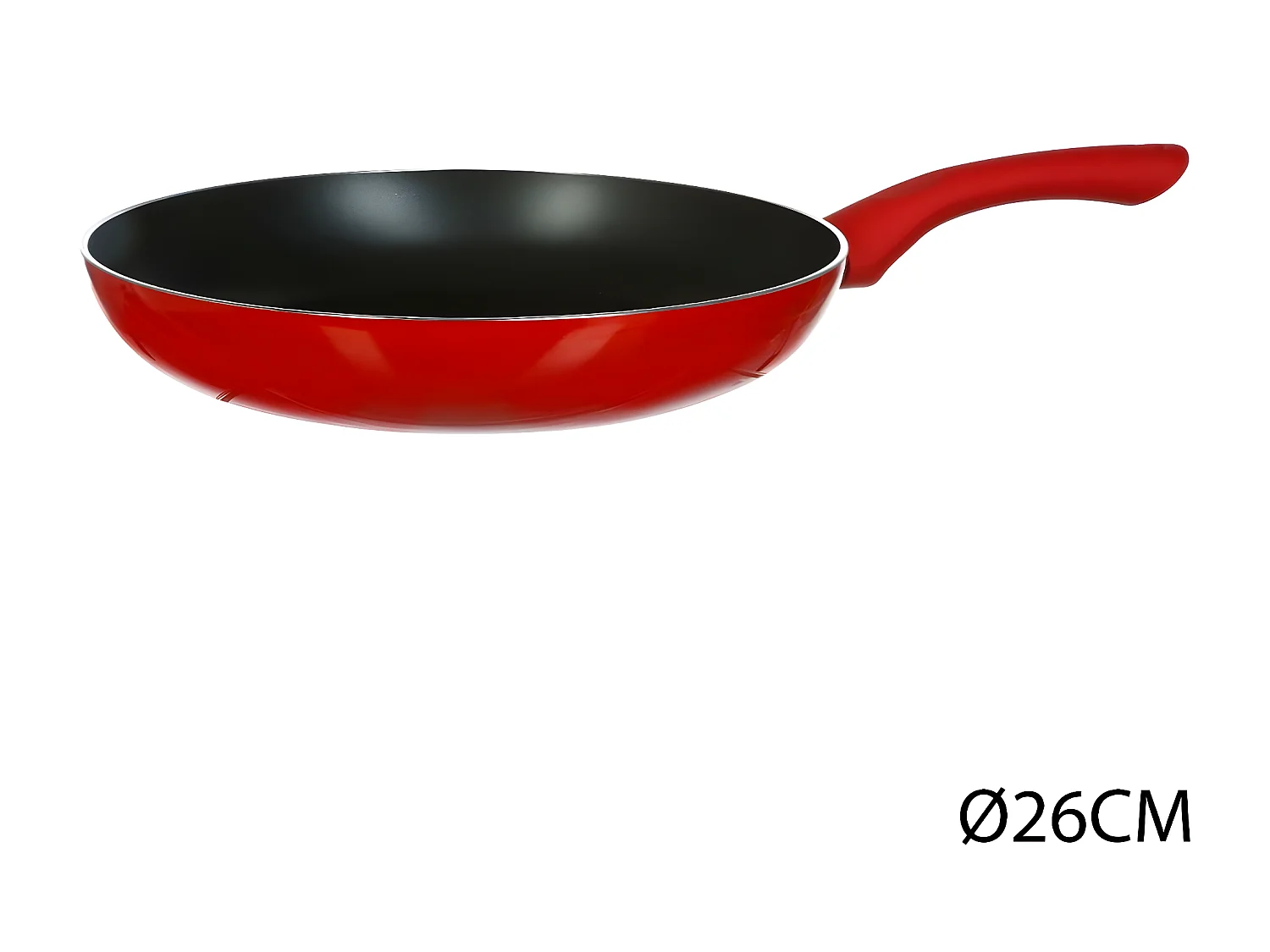 Poêle  Aluminium à Induction Rouge - FIVE