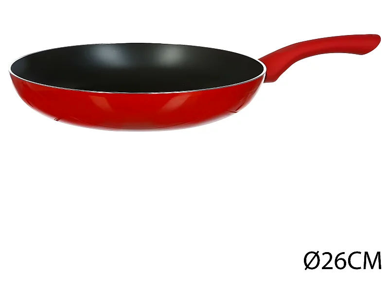 Poêle en Aluminium "Essentielle" 26cm Rouge
