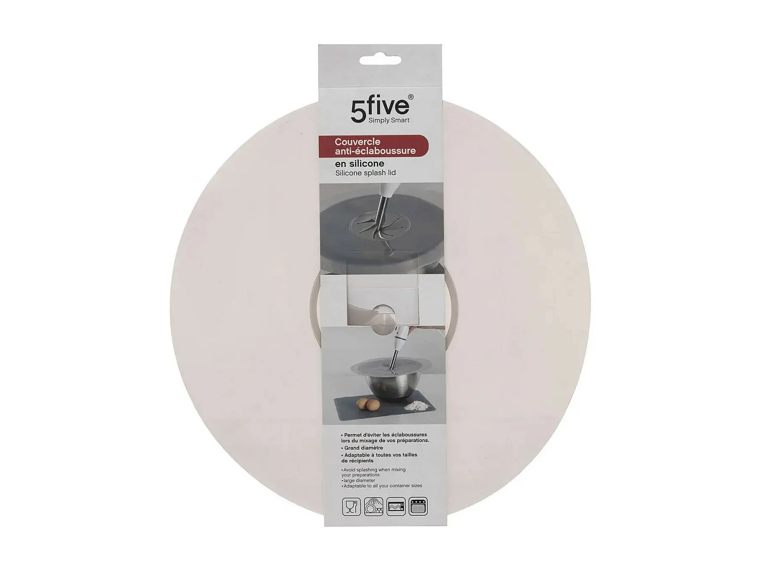 Couvercle Anti-Éclaboussure "Silicone" 35cm Gris