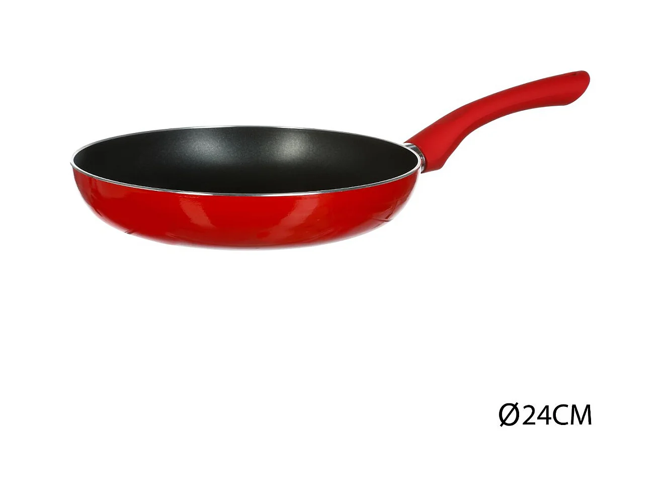 Poêle en Aluminium "Essentielle" 24cm Rouge