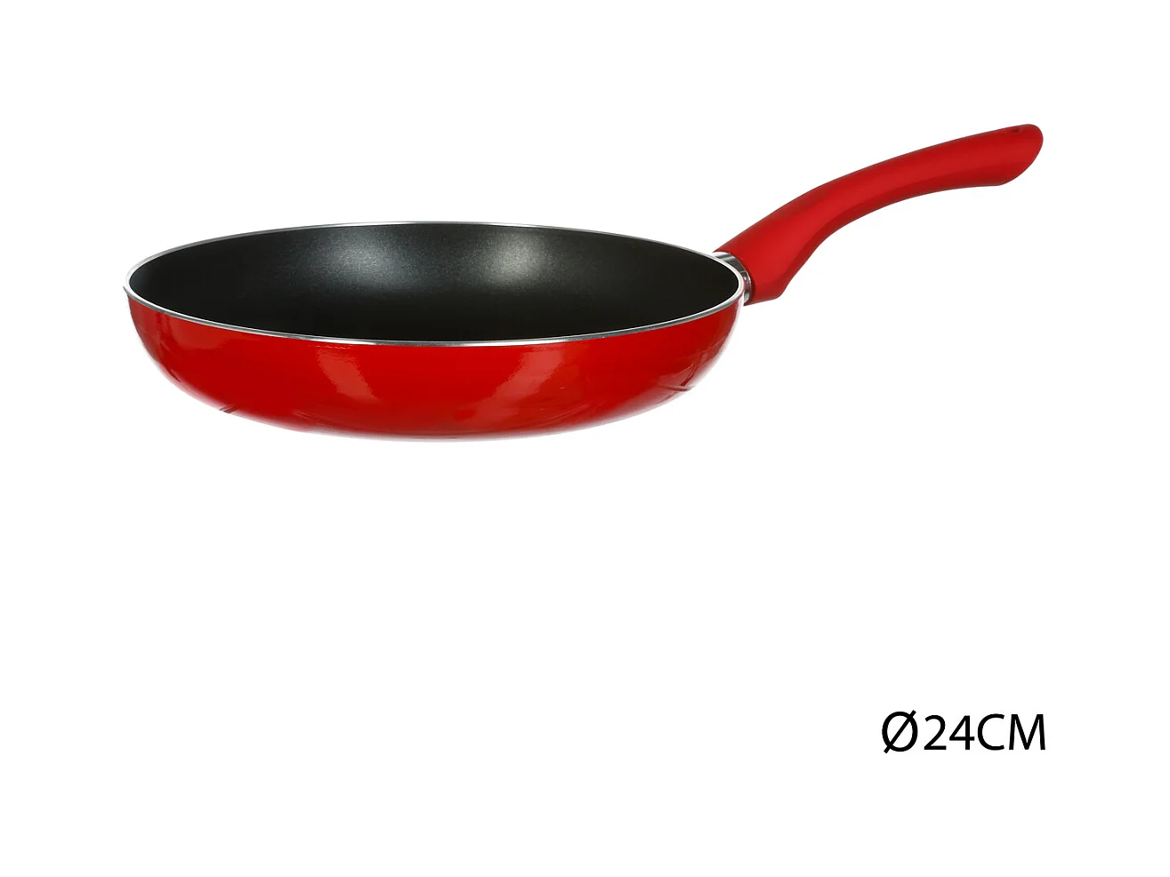 Poêle en Aluminium "Essentielle" 24cm Rouge