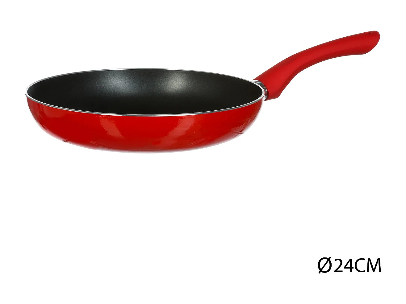 Poêle en Aluminium "Essentielle" 24cm Rouge