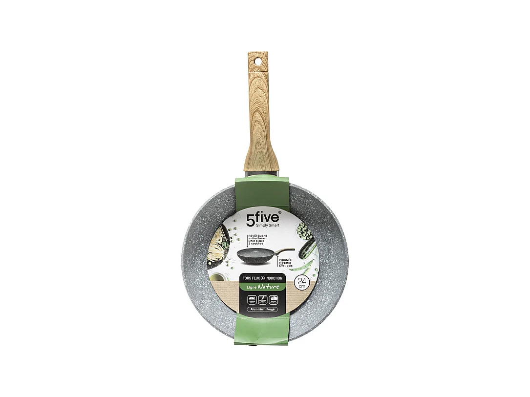 Poêle en Aluminium "Nature" 24cm Gris