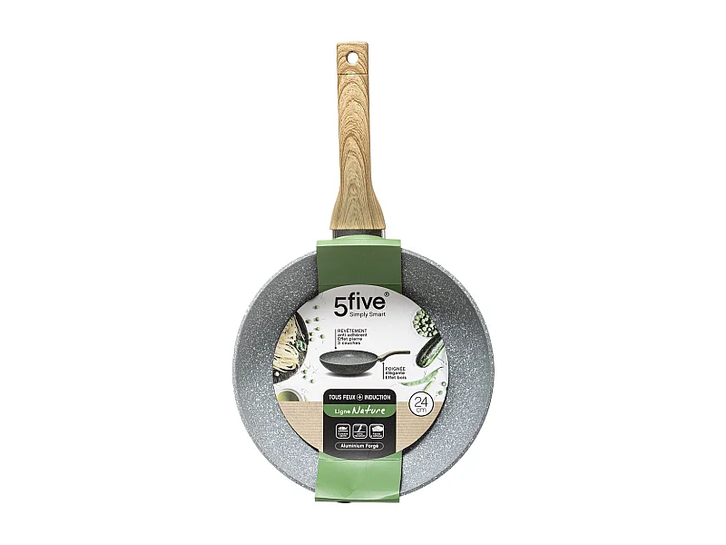 Poêle en Aluminium "Nature" 24cm Gris