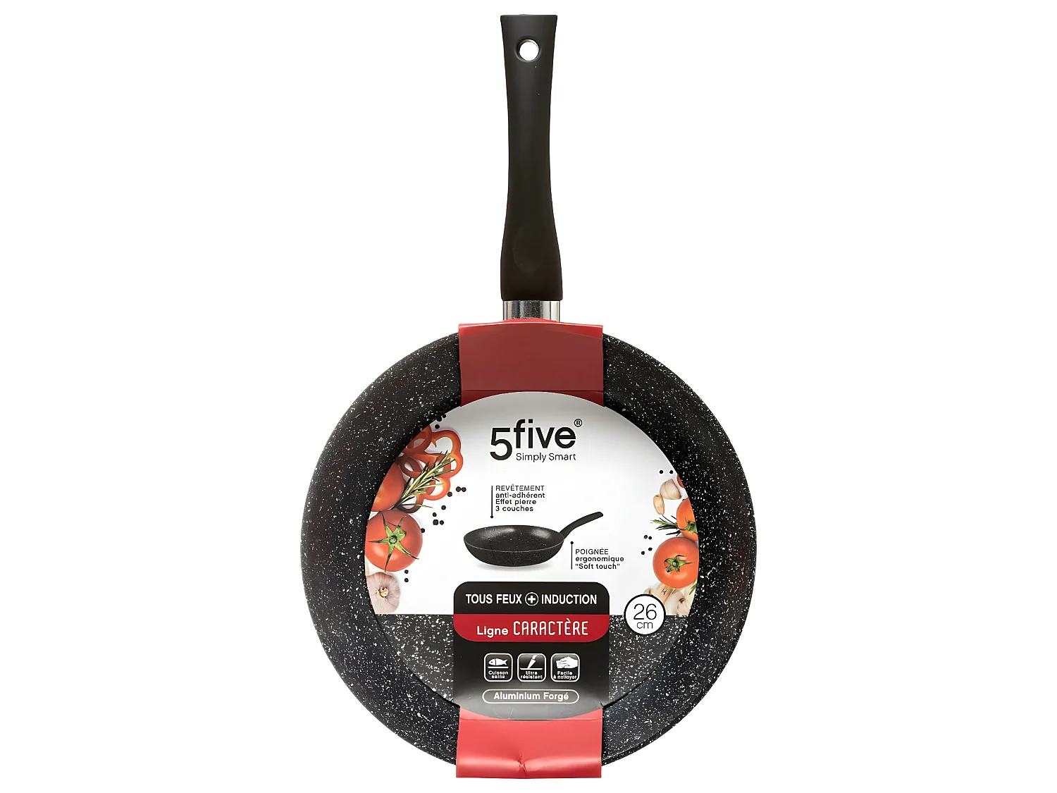 Poêle en Aluminium "Pierre" 26cm Noir