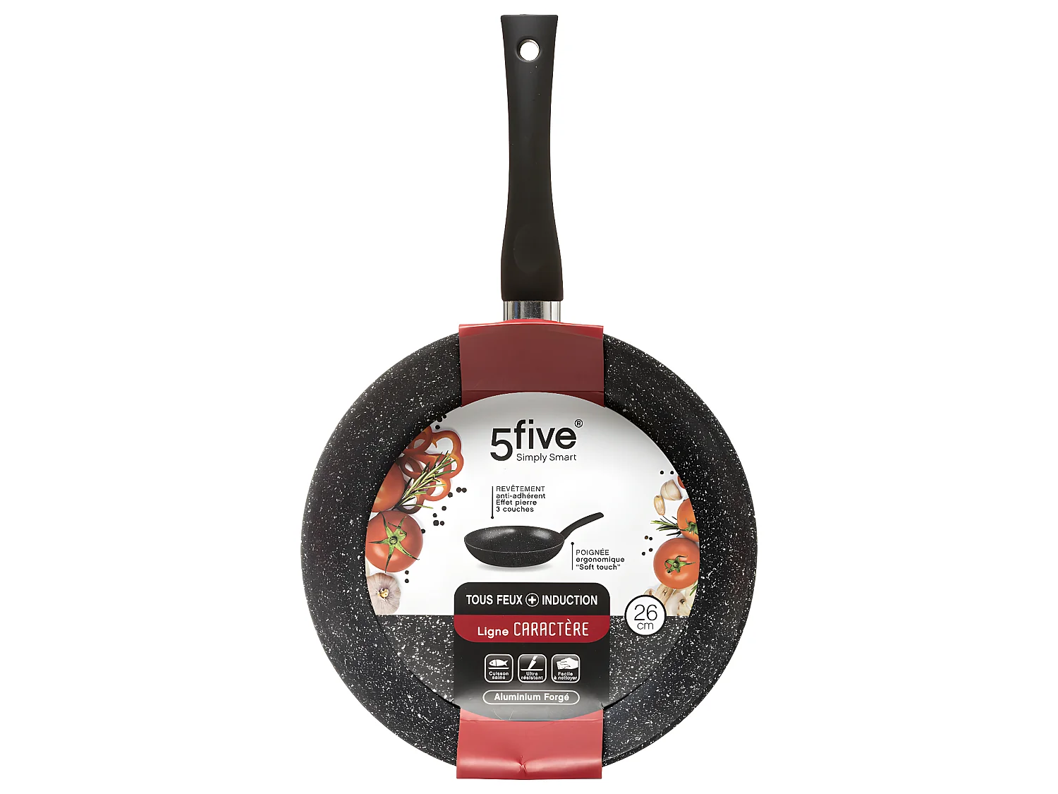 Poêle en Aluminium "Pierre" 26cm Noir