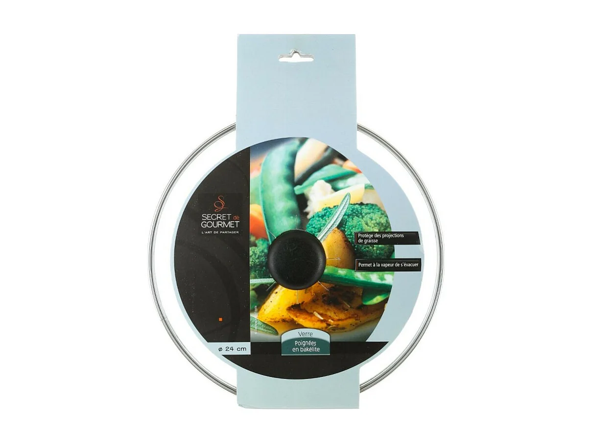 Couvercle de Cuisson en Verre "Soft" 24cm Transparent