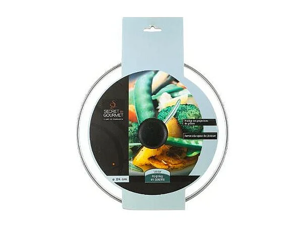 Couvercle de Cuisson en Verre "Soft" 24cm Transparent
