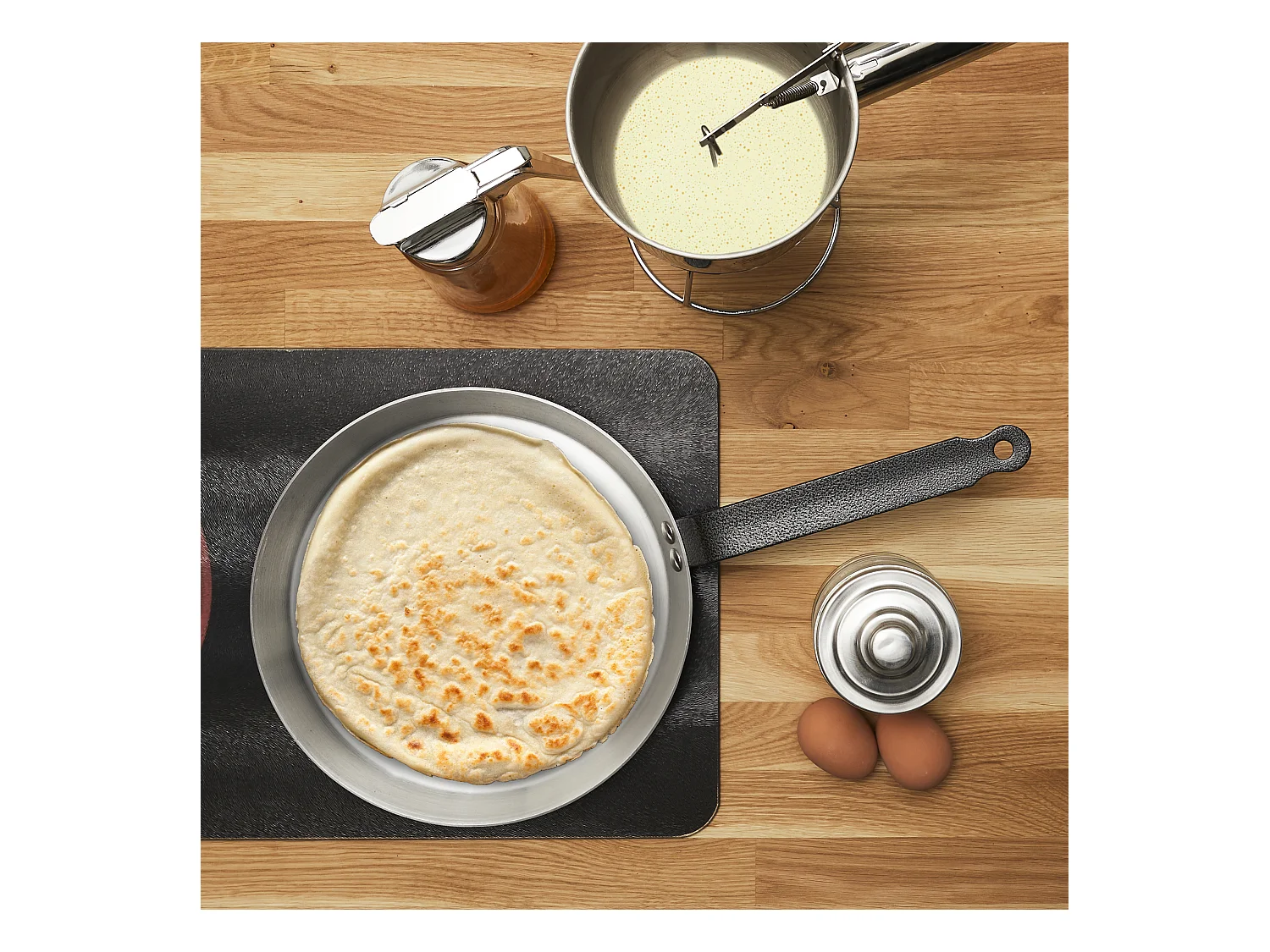 Crepiere D26cm Argent