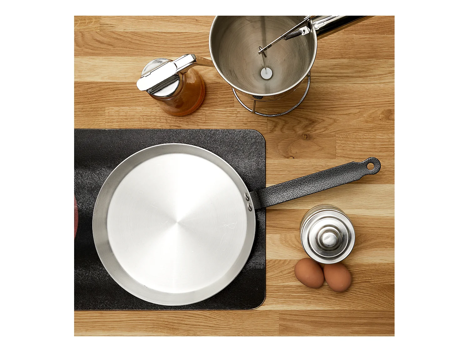 Crepiere D26cm Argent