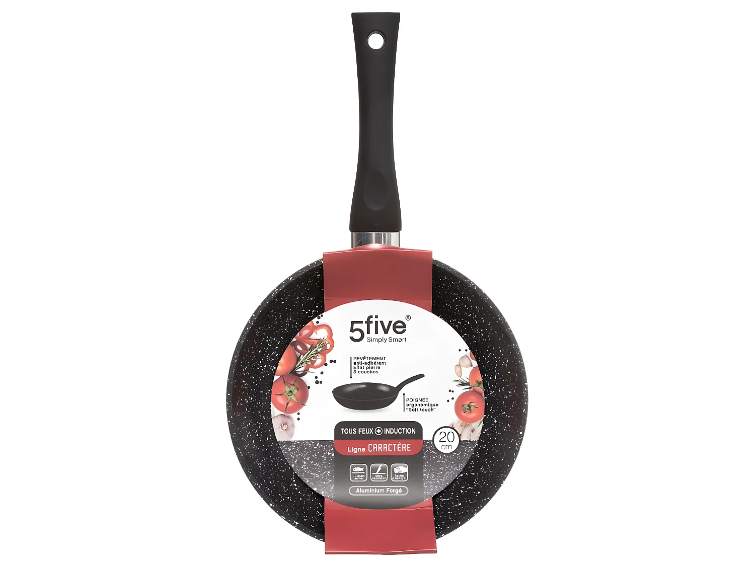 Poêle en Aluminium "Pierre" 20cm Noir