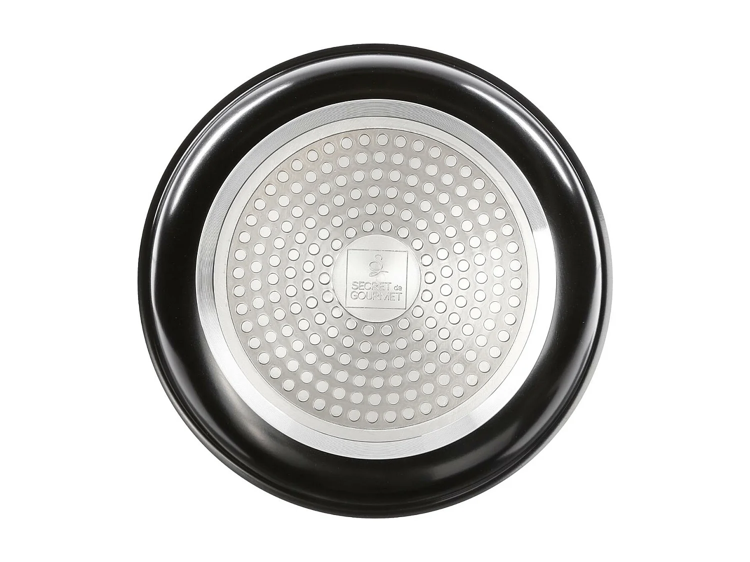 Set de 2 Poêles & 1 Poignée Amovible "Pierre" 26cm Noir