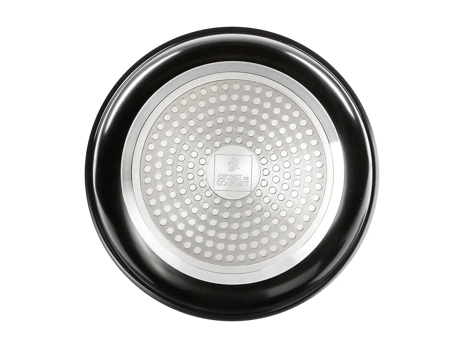 Set de 2 Poêles & 1 Poignée Amovible "Pierre" 26cm Noir