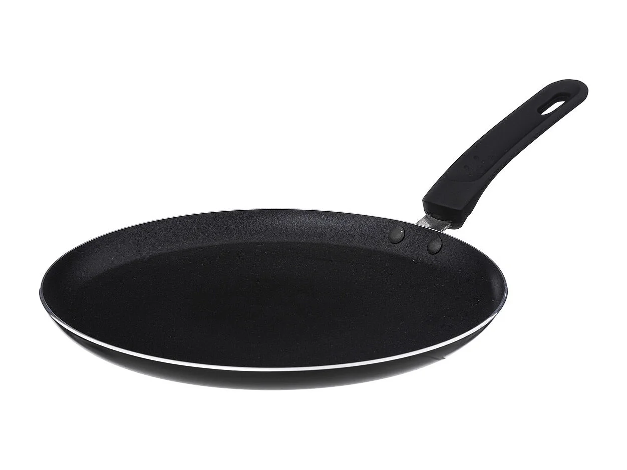 Poêle à Crêpes "Revêtement Antiadhérent" 26cm Noir